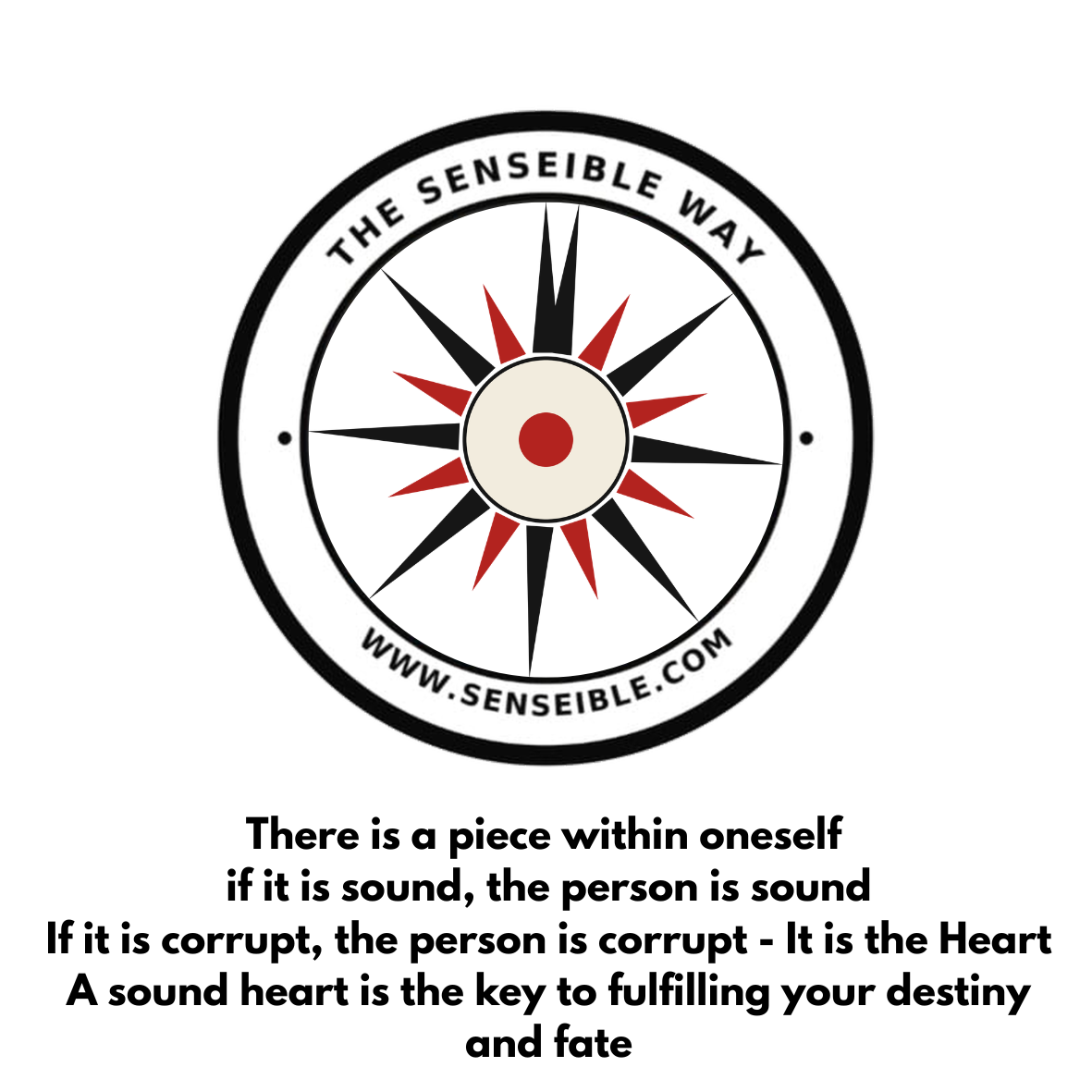 The Senseible Way - Sticker Quote 1